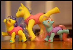 Size: 1053x714 | Tagged: safe, artist:wylf, imported from derpibooru, baby tippytoes, baby toe dancer, g1, irl, photo, toy, twinkle dancer