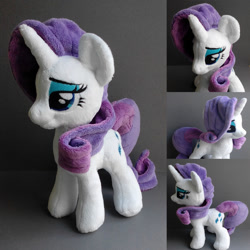 Size: 1080x1080 | Tagged: safe, artist:doctorkoda, imported from derpibooru, rarity, irl, lidded eyes, photo, plushie, solo