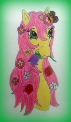 Size: 636x1085 | Tagged: safe, artist:applejack-1982, imported from derpibooru, posey, female, g1, solo, traditional art