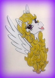 Size: 734x1036 | Tagged: safe, artist:applejack-1982, imported from derpibooru, surprise, female, g1, solo, surprise (g1), traditional art
