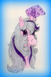 Size: 750x1129 | Tagged: safe, artist:applejack-1982, imported from derpibooru, twilight, female, g1, solo, traditional art