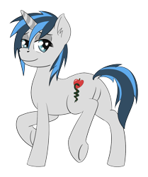 Size: 1086x1300 | Tagged: safe, artist:wcnimbus, imported from derpibooru, oc, oc only, oc:arcana aid, pony, unicorn, bedroom eyes, butt, dock, featureless crotch, female, heart eyes, mare, plot, presenting, rod of asclepius, sassy, simple background, smiling, solo, transparent background, two toned mane, wingding eyes