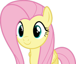 Size: 7519x6400 | Tagged: safe, artist:deratrox, imported from derpibooru, fluttershy, too many pinkie pies, .svg available, absurd resolution, cute, female, shyabetes, simple background, solo, transparent background, vector