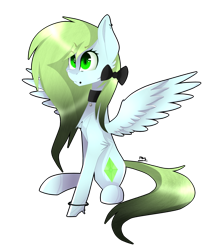 Size: 2393x2753 | Tagged: safe, artist:huirou, imported from derpibooru, oc, oc only, pegasus, pony, bow, female, hair bow, mare, simple background, sitting, solo, transparent background