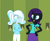 Size: 1046x868 | Tagged: safe, artist:furrydiva, imported from derpibooru, oc, oc only, oc:nyx, oc:snowdrop, equestria girls, alternate hairstyle, clothes, crossed arms, equestria girls-ified, lockers, older, older nyx, older snowdrop, ponytail, skirt