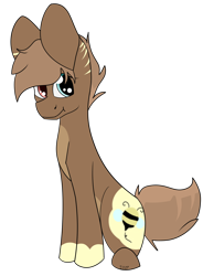 Size: 1024x1388 | Tagged: safe, artist:fizzy2014, imported from derpibooru, oc, oc only, earth pony, pony, heterochromia, impossibly large ears, simple background, sitting, solo, transparent background