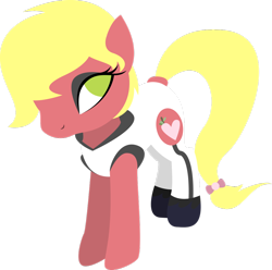 Size: 1024x1014 | Tagged: safe, artist:matteglaze, imported from derpibooru, oc, oc only, oc:cherry bomb, pony, clothes, commission, eyeshadow, female, makeup, mare, simple background, solo, transparent background