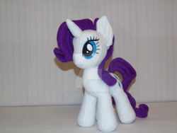 Size: 1024x768 | Tagged: safe, artist:my-little-plush, imported from derpibooru, rarity, irl, photo, plushie, solo, watermark