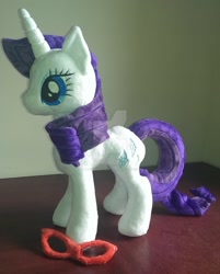 Size: 1024x1273 | Tagged: safe, artist:lavenderextract, imported from derpibooru, rarity, glasses, irl, photo, plushie, solo