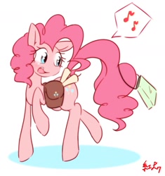 Size: 1842x1956 | Tagged: safe, artist:akainu_pony, imported from derpibooru, pinkie pie, bag, female, saddle bag, solo