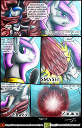 Size: 1200x1875 | Tagged: safe, artist:bonaxor, imported from derpibooru, king sombra, princess celestia, princess luna, pony, comic:corruption, comic