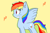 Size: 1212x800 | Tagged: safe, artist:chametzkiwi, imported from derpibooru, rainbow dash, female, grin, smiling, solo