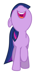 Size: 2608x4652 | Tagged: safe, artist:estories, imported from derpibooru, twilight sparkle, magical mystery cure, absurd resolution, big smile, female, happy, laughing, nose in the air, open mouth, simple background, singing, smiling, solo, transparent background, uvula, vector