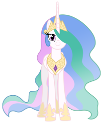 Size: 6059x7318 | Tagged: safe, artist:estories, imported from derpibooru, princess celestia, alicorn, pony, absurd resolution, c:, cute, cutelestia, female, hair over one eye, looking at you, mare, simple background, smiling, smiling at you, solo, transparent background, vector