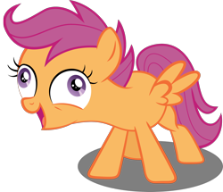 Size: 2000x1720 | Tagged: safe, artist:spellboundcanvas, imported from derpibooru, scootaloo, newbie dash, crazy face, derp, faic, female, i didn't listen, meme, simple background, solo, transparent background, vector