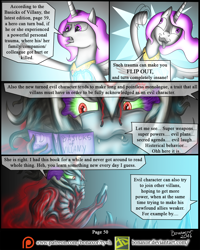 Size: 1200x1501 | Tagged: safe, artist:bonaxor, imported from derpibooru, king sombra, princess celestia, pony, comic:corruption, book, comic, derp, reading, tongue out