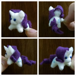 Size: 1024x1024 | Tagged: safe, artist:equinepalette, imported from derpibooru, rarity, hand, irl, photo, plushie, solo, tiny