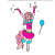 Size: 2720x2746 | Tagged: safe, artist:breadworth, imported from derpibooru, pinkie pie, anthro, unguligrade anthro, balloon, belly button, clothes, female, midriff, pleated skirt, short shirt, simple background, skirt, skirt lift, solo, transparent background