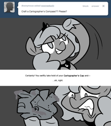 Size: 666x761 | Tagged: safe, artist:egophiliac, imported from derpibooru, princess luna, moonstuck, cartographer's crumpled jam-covered sticky mess, crying, female, filly, food, grayscale, jam, monochrome, solo, woona, younger