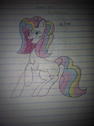 Size: 1936x2592 | Tagged: safe, artist:neonaarts, imported from derpibooru, pinkie pie, female, lined paper, solo, traditional art