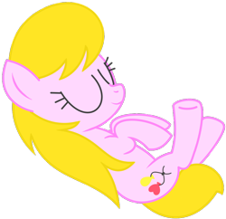 Size: 888x860 | Tagged: safe, artist:sny-por, imported from derpibooru, oc, oc only, oc:lola balloon, simple background, sleeping, solo, transparent background