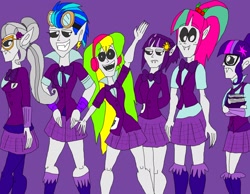 Size: 2708x2099 | Tagged: safe, artist:hincapie319, imported from derpibooru, indigo zap, lemon zest, sci-twi, sour sweet, sugarcoat, sunny flare, twilight sparkle, vampire, equestria girls, 1000 hours in ms paint, ms paint, shadow six
