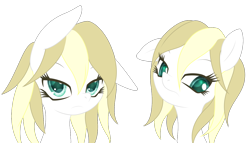 Size: 1280x732 | Tagged: dead source, safe, artist:an-m, imported from derpibooru, oc, oc only, oc:breta, earth pony, pony, aryan, aryan pony, blonde, bust, colored pupils, eyes open, face, female, floppy ears, green eyes, head, looking at you, nazipone, pony oc, portrait