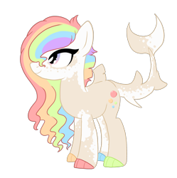 Size: 1952x1962 | Tagged: safe, artist:kittii-kat, imported from derpibooru, oc, oc only, oc:nerine, original species, shark pony, solo