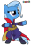 Size: 744x1073 | Tagged: safe, artist:enzomersimpsons, imported from derpibooru, trixie, pony, unicorn, bipedal, crossover, doctor strange, female, my little avengers, simple background, solo, transparent background