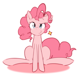 Size: 1609x1624 | Tagged: safe, artist:akainu_pony, imported from derpibooru, pinkie pie, female, looking at you, pixiv, smiling, smug, solo