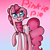 Size: 583x582 | Tagged: safe, artist:jessicadash6, imported from derpibooru, pinkie pie, pony, female, heart eyes, solo, wingding eyes