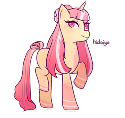 Size: 600x564 | Tagged: safe, artist:hidoiyo, imported from derpibooru, oc, oc only, pony, unicorn, solo