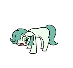 Size: 640x600 | Tagged: safe, artist:ficficponyfic, artist:methidman, color edit, edit, imported from derpibooru, oc, oc only, oc:emerald jewel, earth pony, pony, colt quest, blank flank, color, colored, colt, crying, floppy ears, foal, male, sad, solo, upset