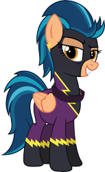 Size: 2775x4546 | Tagged: safe, artist:riq12138, imported from derpibooru, indigo zap, equestria girls, clothes, costume, equestria girls ponified, female, ponified, shadowbolts costume, simple background, solo, transparent background, vector