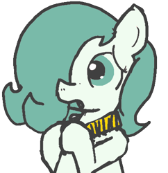 Size: 450x465 | Tagged: safe, artist:ficficponyfic, color edit, edit, imported from derpibooru, oc, oc only, oc:emerald jewel, earth pony, pony, colt quest, color, colored, colt, cute, femboy, foal, hair over one eye, male, pirate, simple background, solo, transparent background, trap, worried