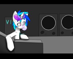 Size: 3000x2426 | Tagged: safe, artist:glassmenagerie, imported from derpibooru, dj pon-3, vinyl scratch, female, phone, solo