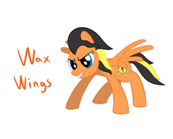 Size: 1000x800 | Tagged: safe, artist:mightyshockwave, imported from derpibooru, oc, oc only, oc:wax wings, pegasus, pony, fanfic:three faces, female, mare, solo