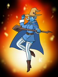 Size: 2448x3264 | Tagged: safe, artist:mangameister, imported from derpibooru, trixie, equestria girls, black mage, female, final fantasy, solo, staff