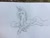 Size: 3264x2448 | Tagged: safe, artist:frozen-fortune, imported from derpibooru, princess cadance, bedroom eyes, female, food, ice cream, licking, looking at you, magic, monochrome, prone, sketch, solo, telekinesis, tongue out, traditional art