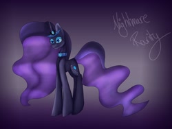 Size: 1600x1200 | Tagged: safe, artist:sparklenikki, imported from derpibooru, nightmare rarity, pony, female, solo