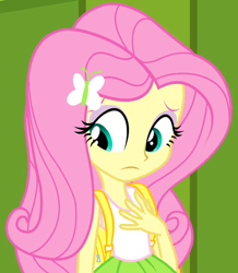 Size: 540x620 | Tagged: safe, imported from derpibooru, screencap, fluttershy, equestria girls, cropped, cute, female, shyabetes, solo