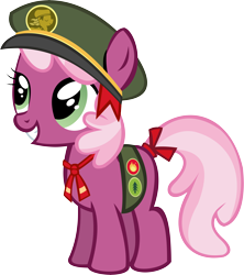 Size: 10568x11901 | Tagged: safe, artist:cyanlightning, imported from derpibooru, cheerilee, .svg available, absurd resolution, cap, cheeribetes, cute, cyan's filly guides, female, filly, filly guides, foal, hat, ribbon, simple background, solo, transparent background, vector, younger