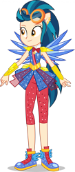 Size: 2611x6000 | Tagged: safe, artist:limedazzle, imported from derpibooru, indigo zap, equestria girls, equestria girls series, legend of everfree, super squad goals, absurd resolution, clothes, clothes swap, crystal guardian, crystal wings, female, goggles, legs, pants, ponied up, shadow, shoes, show accurate, simple background, smiling, sneaker, solo, super 9, super ponied up, the au 7, the shadow 5 heros, transparent background