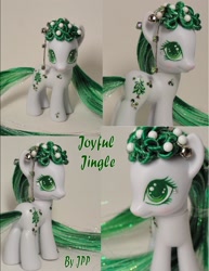 Size: 1275x1650 | Tagged: safe, artist:joshsponyprincess, imported from derpibooru, oc, oc only, earth pony, pony, brushable, custom, customized toy, irl, mistletoe, photo, solo, toy