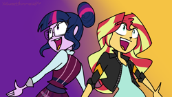 Size: 1280x720 | Tagged: safe, artist:xxsunsetshimmer23xx, imported from derpibooru, sci-twi, sunset shimmer, twilight sparkle, equestria girls, friendship games, deleted scene, duet, duo, what more is out there