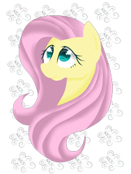 Size: 5000x6666 | Tagged: safe, artist:lee-the-king, imported from derpibooru, fluttershy, absurd resolution, bust, colored pupils, female, portrait, smiling, solo