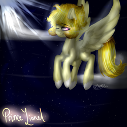 Size: 653x653 | Tagged: safe, artist:tehgamingcherryyt, imported from derpibooru, oc, oc only, oc:prince lionel, pegasus, pony, solo