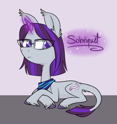 Size: 800x852 | Tagged: safe, artist:flourret, imported from derpibooru, oc, oc only, pony, unicorn, glasses, magic, prone, solo