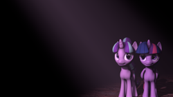 Size: 1920x1080 | Tagged: safe, artist:chickenbrony, artist:cottonaime, imported from derpibooru, starlight glimmer, twilight sparkle, alicorn, pony, unicorn, 3d, female, lesbian, mare, open mouth, shipping, source filmmaker, twilight sparkle (alicorn), twistarlight