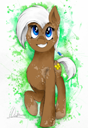 Size: 550x800 | Tagged: safe, artist:php161, artist:wintaura, imported from derpibooru, oc, oc only, oc:clover wish, earth pony, pony, female, mare, solo